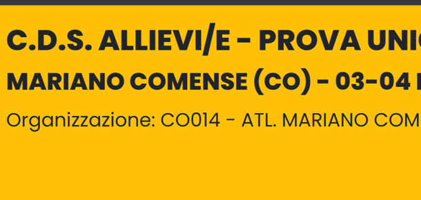 Mariano Comense – Cds allieve